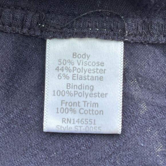 Summer & Sage Navy Short Sleeve V-Neck Tunic Top – Size L - Picture 5 of 10